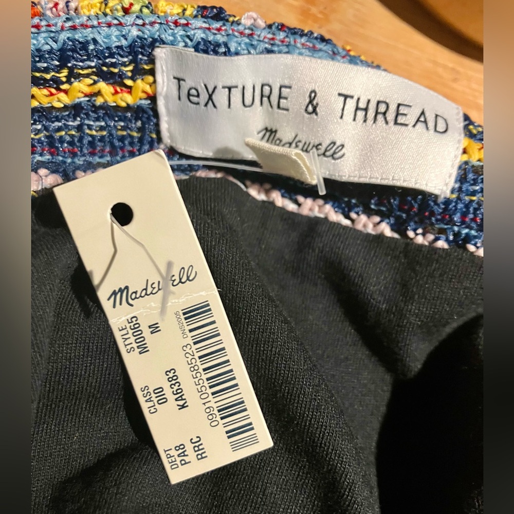 NWT Madewell Multi Color Tank Top (Texture & Thread) - Picture 3 of 3
